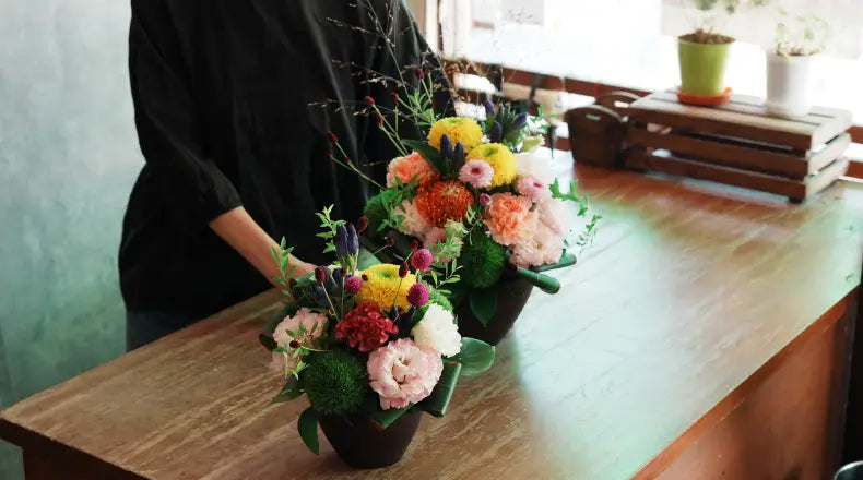 敬老の日の花ギフト｜吉祥寺の花屋が作る秋のアレンジメント