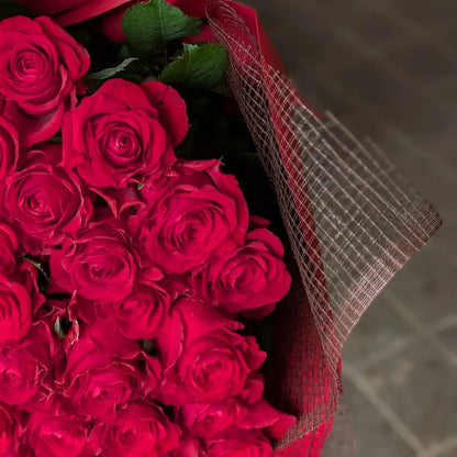Red Rose Bouquet for a Proposal – 40 Roses