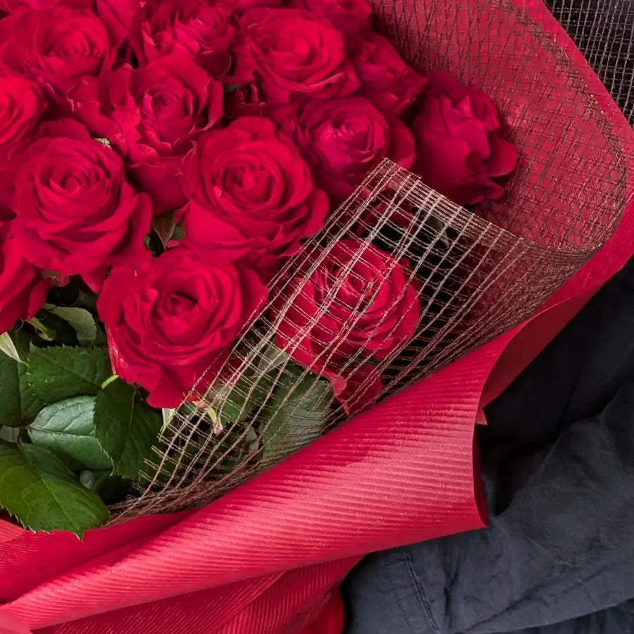 Red Rose Bouquet for a Proposal – 24 Roses