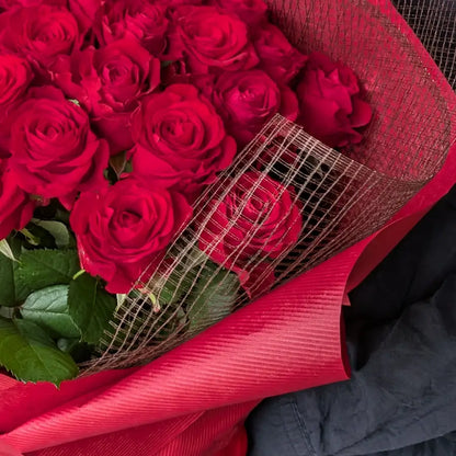 Red Rose Bouquet for a Proposal – 24 Roses