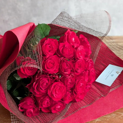 Red Rose Bouquet for a Proposal – 24 Roses